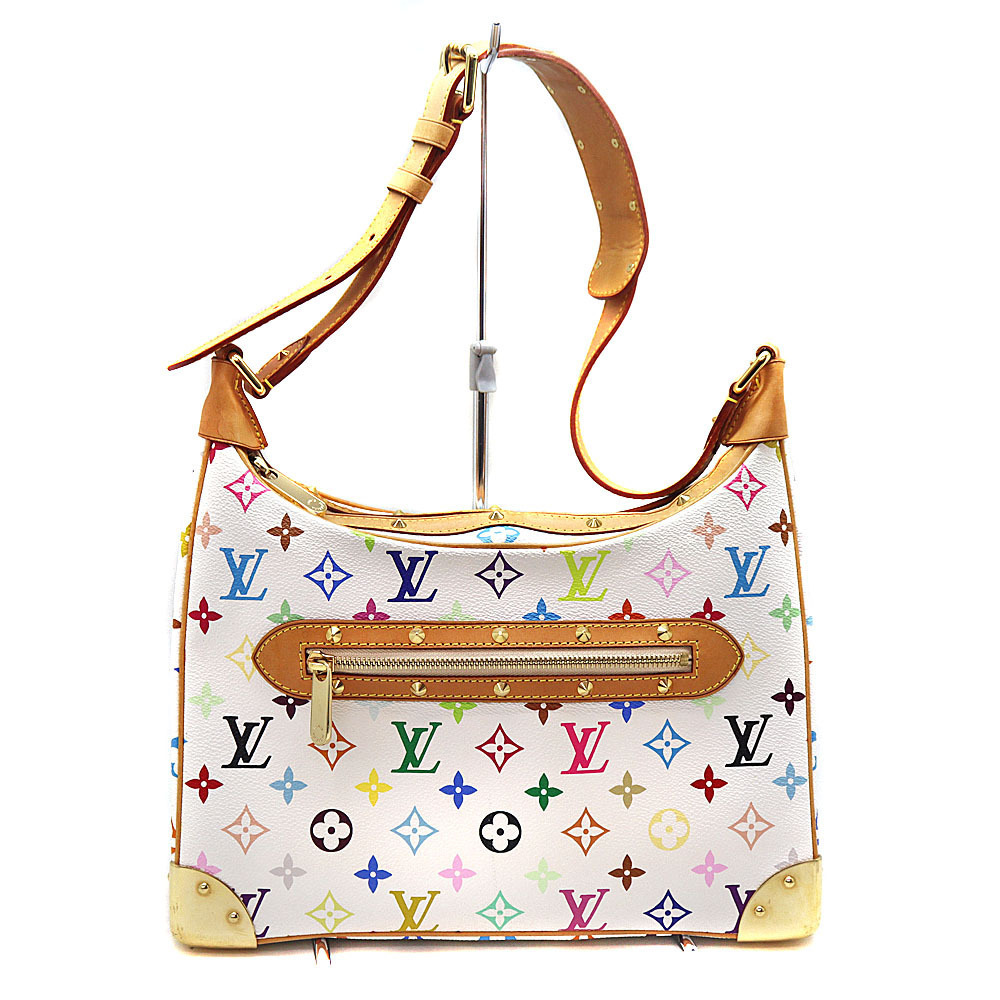 Louis Vuitton Boulogne Bag Monogram Multicolor White